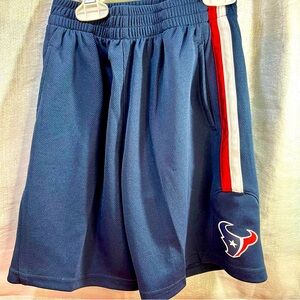 HOUSTON TEXANS FOOTBALL NFL Elastic Waist Athletic Shorts- Kids size Med 5/6